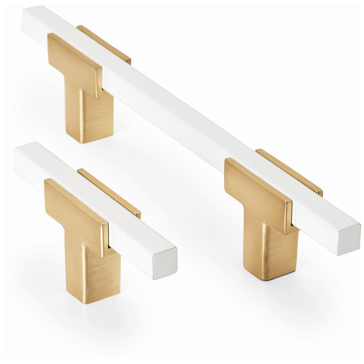 Amerock - BP778160CZMB - Urbanite 6-5/16 Inch Center to Center Bar Cabinet Pull in Champagne Bronze / Matte Black