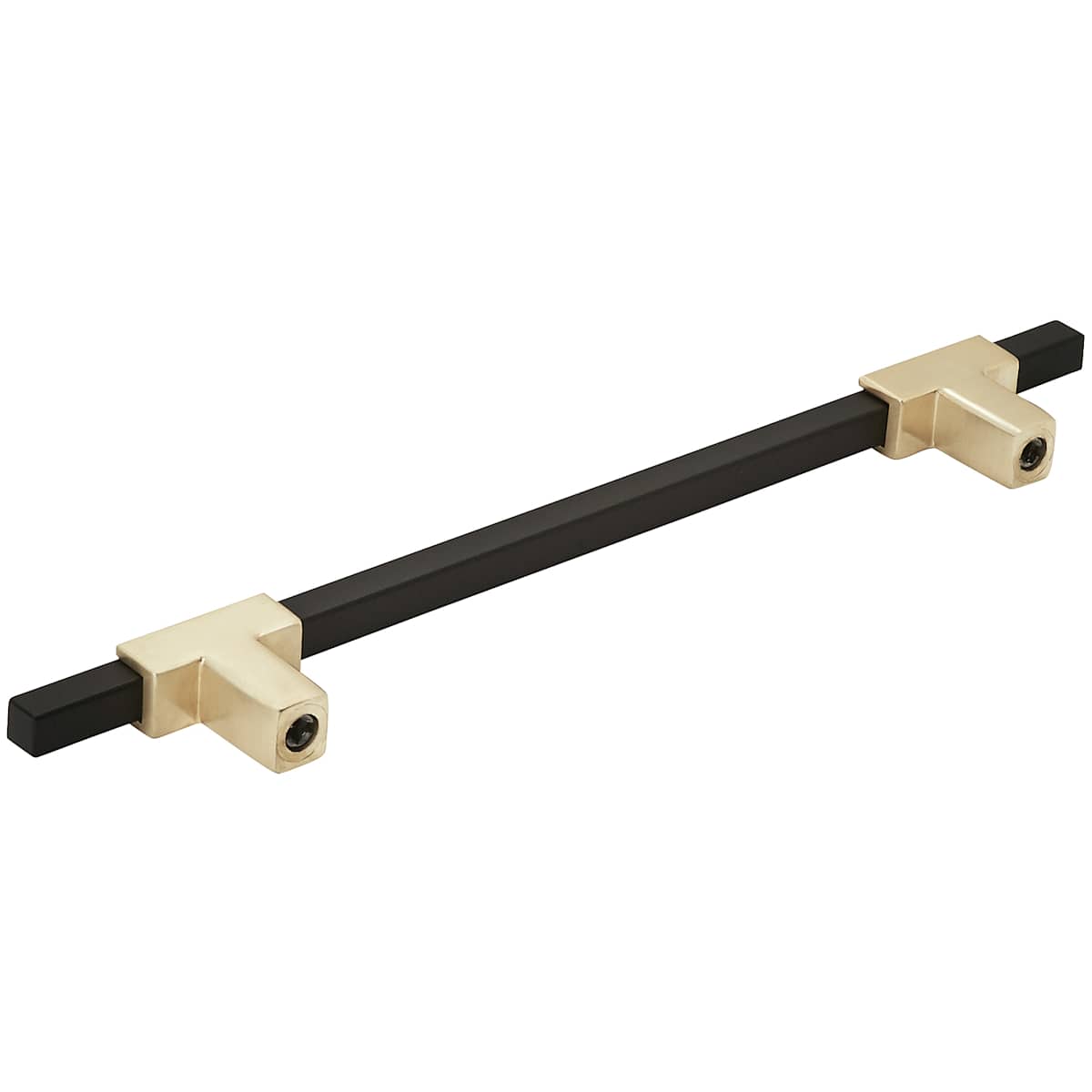 Amerock - BP778160CZMB - Urbanite 6-5/16 Inch Center to Center Bar Cabinet Pull in Champagne Bronze / Matte Black