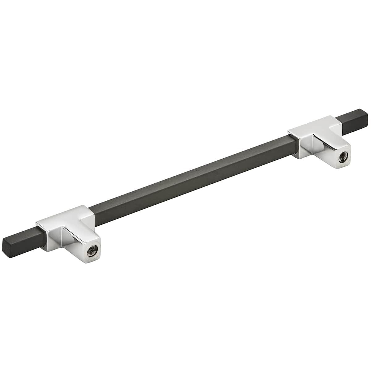 Amerock - BP778160CZMB - Urbanite 6-5/16 Inch Center to Center Bar Cabinet Pull in Champagne Bronze / Matte Black