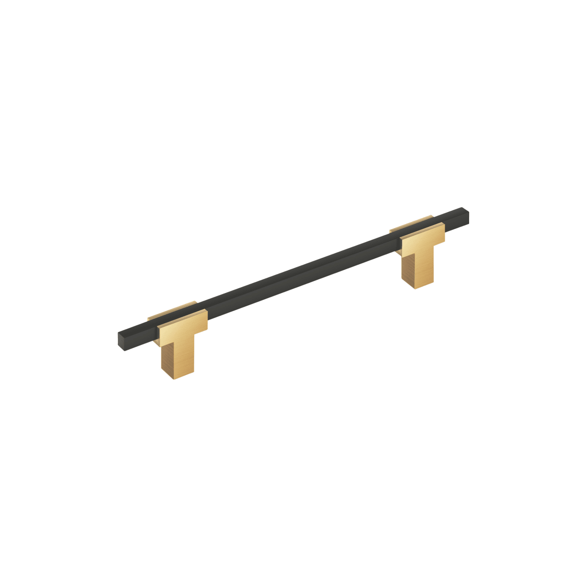 Amerock - BP778160CZMB - Urbanite 6-5/16 Inch Center to Center Bar Cabinet Pull in Champagne Bronze / Matte Black
