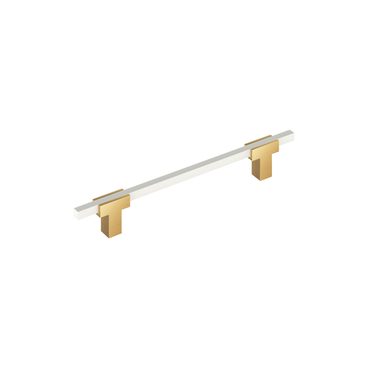 Amerock - BP778160CZWHT - Urbanite 6-5/16 Inch Center to Center Bar Cabinet Pull in Champagne Bronze / White