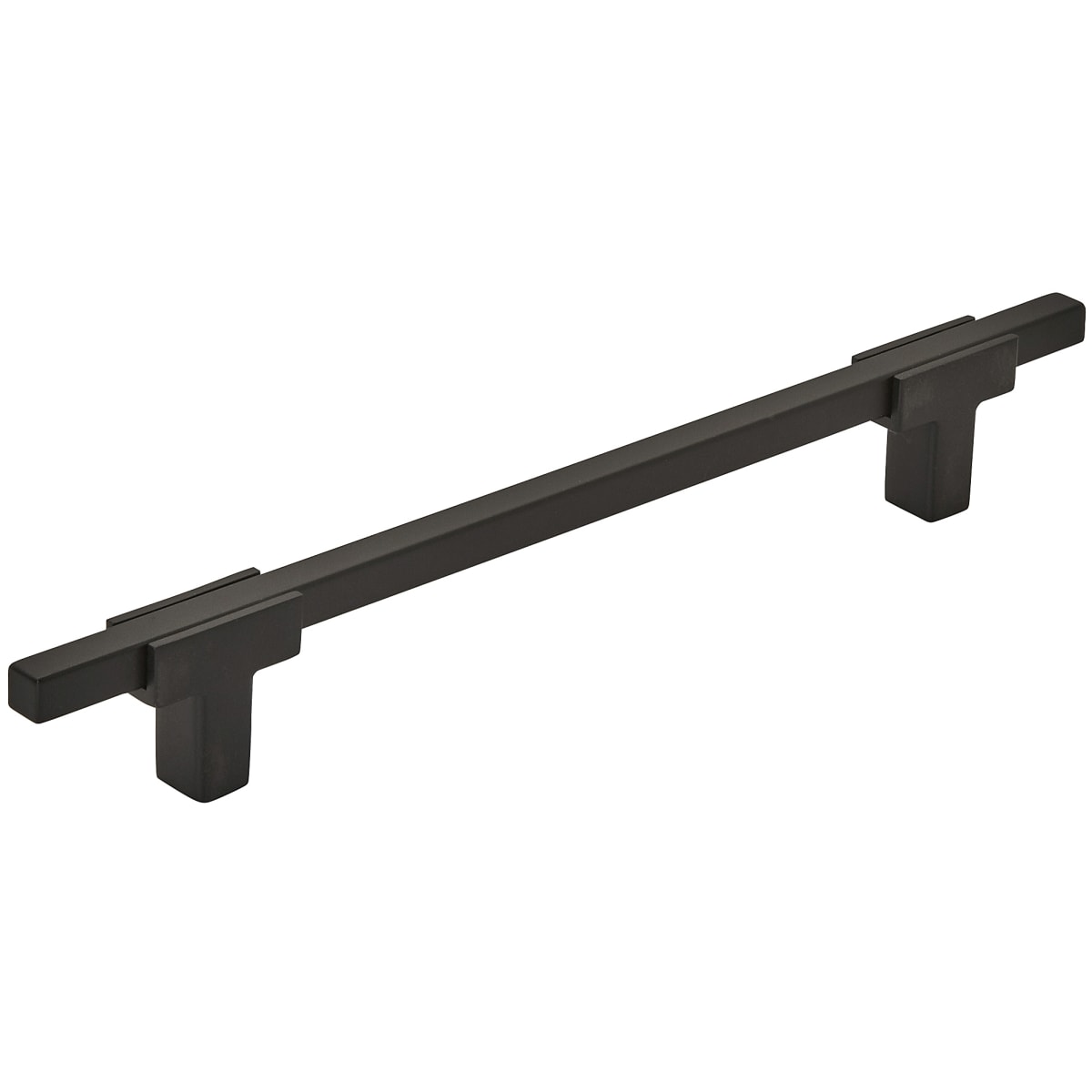 Amerock - BP778160MBMB - Urbanite 6-5/16 Inch Center to Center Bar Cabinet Pull in Matte Black / Matte Black