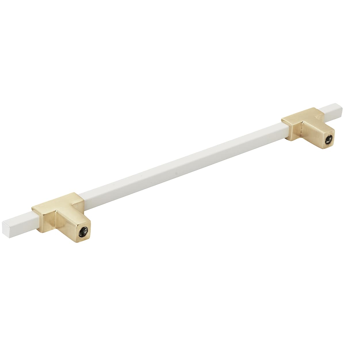 Amerock - BP778192BGLWHT - Urbanite 7-9/16 Inch Center to Center Bar Cabinet Pull in Brushed Gold / White