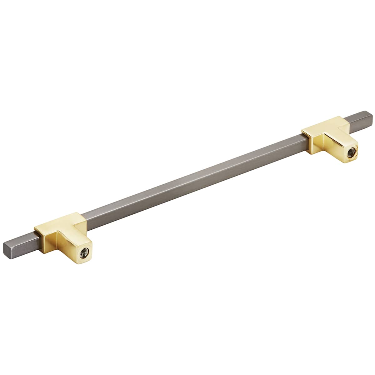 Amerock - BP778192BGLWHT - Urbanite 7-9/16 Inch Center to Center Bar Cabinet Pull in Brushed Gold / White