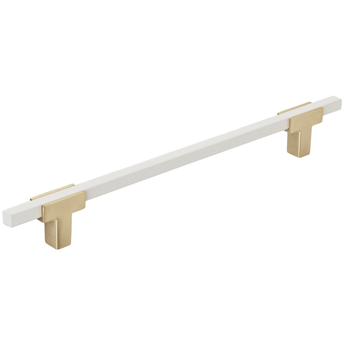 Amerock - BP778192BGLWHT - Urbanite 7-9/16 Inch Center to Center Bar Cabinet Pull in Brushed Gold / White