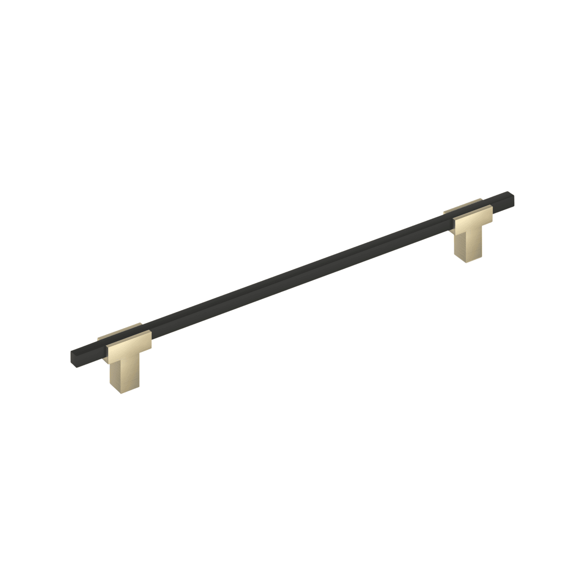Amerock - BP778256BBZMB - Urbanite 10-1/16 Inch Center to Center Bar Cabinet Pull in Golden Champagne / Matte Black