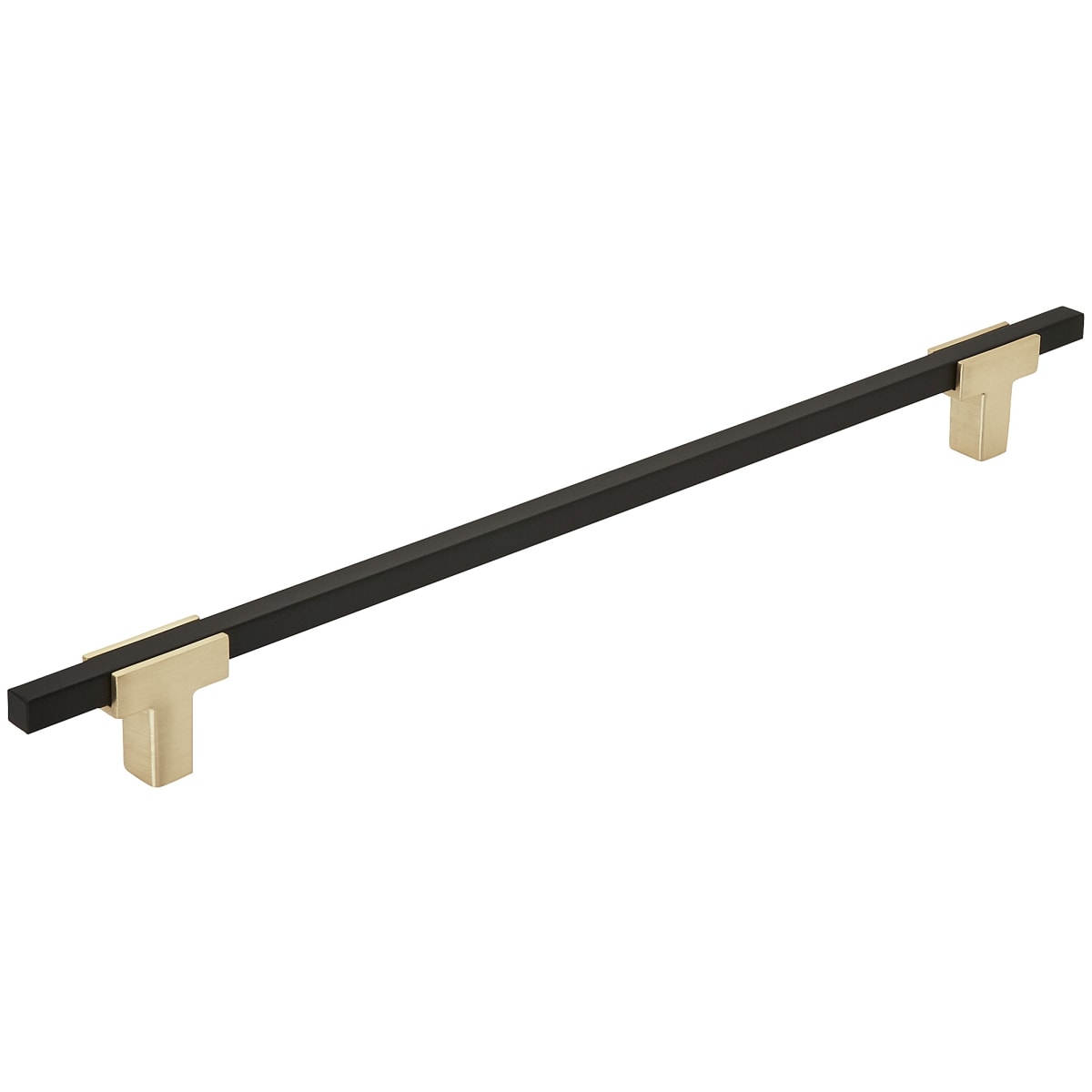 Amerock - BP778256BGLMB - Urbanite 10-1/16 Inch Center to Center Bar Cabinet Pull in Brushed Gold / Matte Black