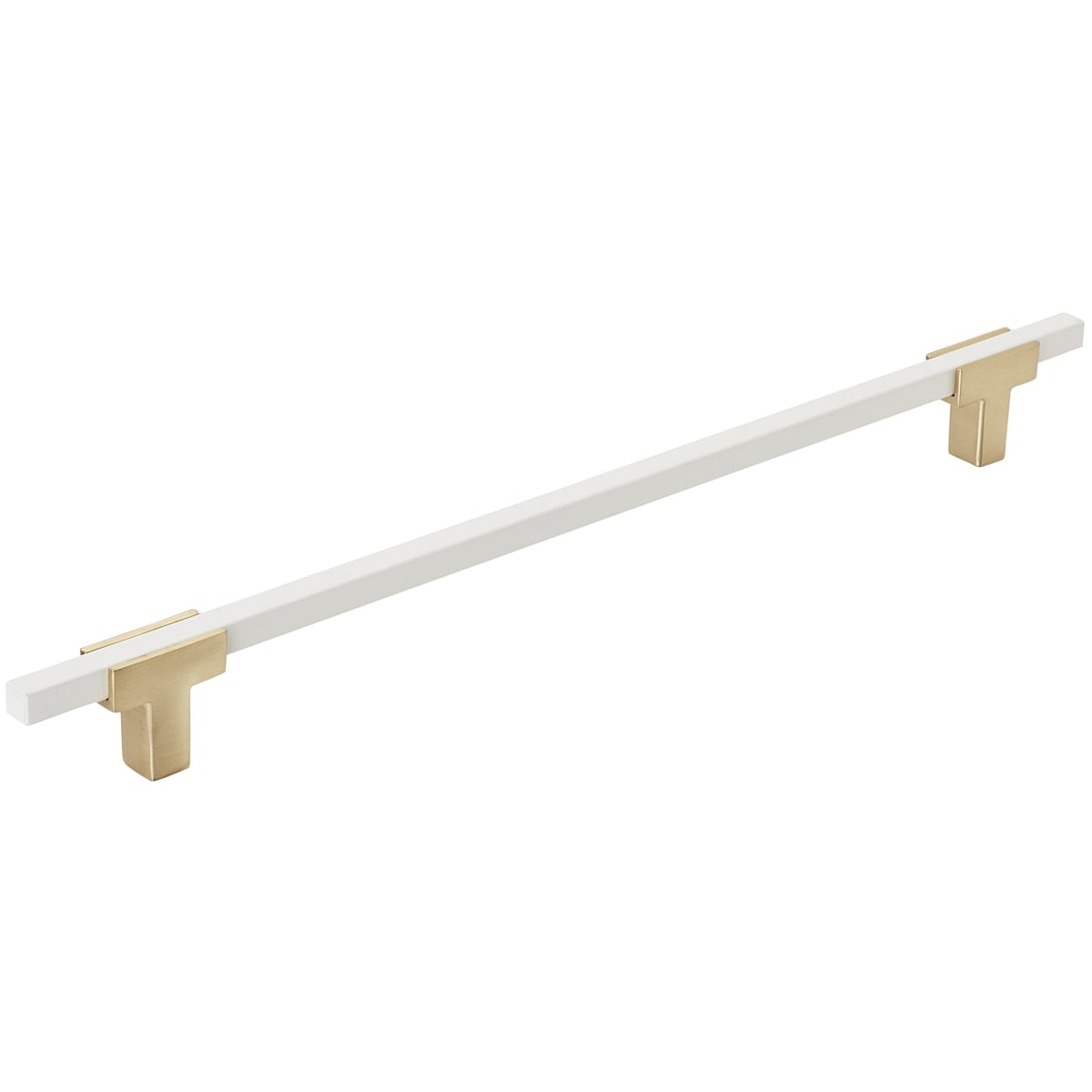 Amerock - BP778256BGLWHT - Urbanite 10-1/16 Inch Center to Center Bar Cabinet Pull in Brushed Gold / White