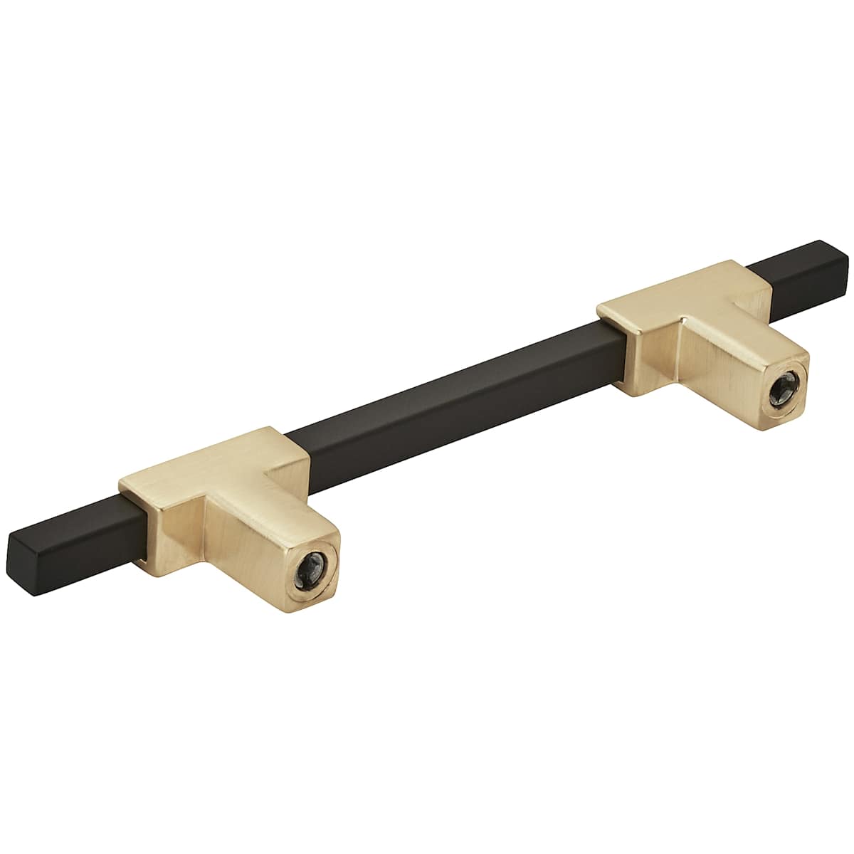 Amerock - BP77896CZMB - Urbanite 3-3/4 Inch Center to Center Bar Cabinet Pull in Champagne Bronze / Matte Black