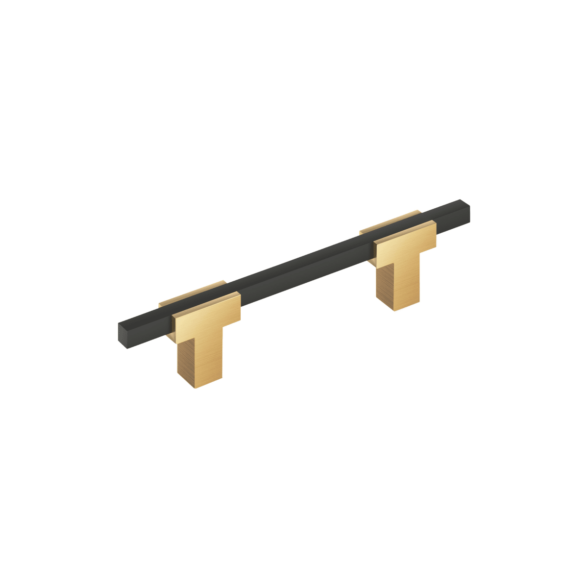 Amerock - BP77896CZMB - Urbanite 3-3/4 Inch Center to Center Bar Cabinet Pull in Champagne Bronze / Matte Black