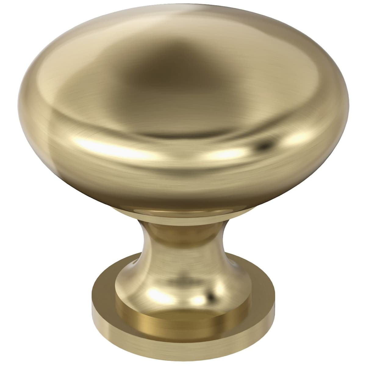 Amerock - Ravello-36-HW-BBZ - Edona (4) 1-1/4 Inch Mushroom Cabinet Knob - 4 Pack in Golden Champagne