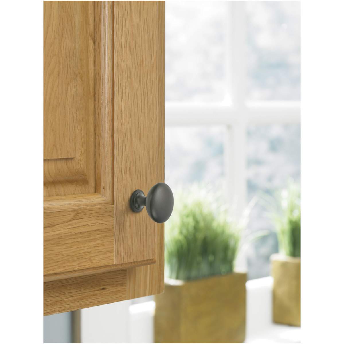 Amerock - Ravello-36-HW-BBZ - Edona (4) 1-1/4 Inch Mushroom Cabinet Knob - 4 Pack in Golden Champagne
