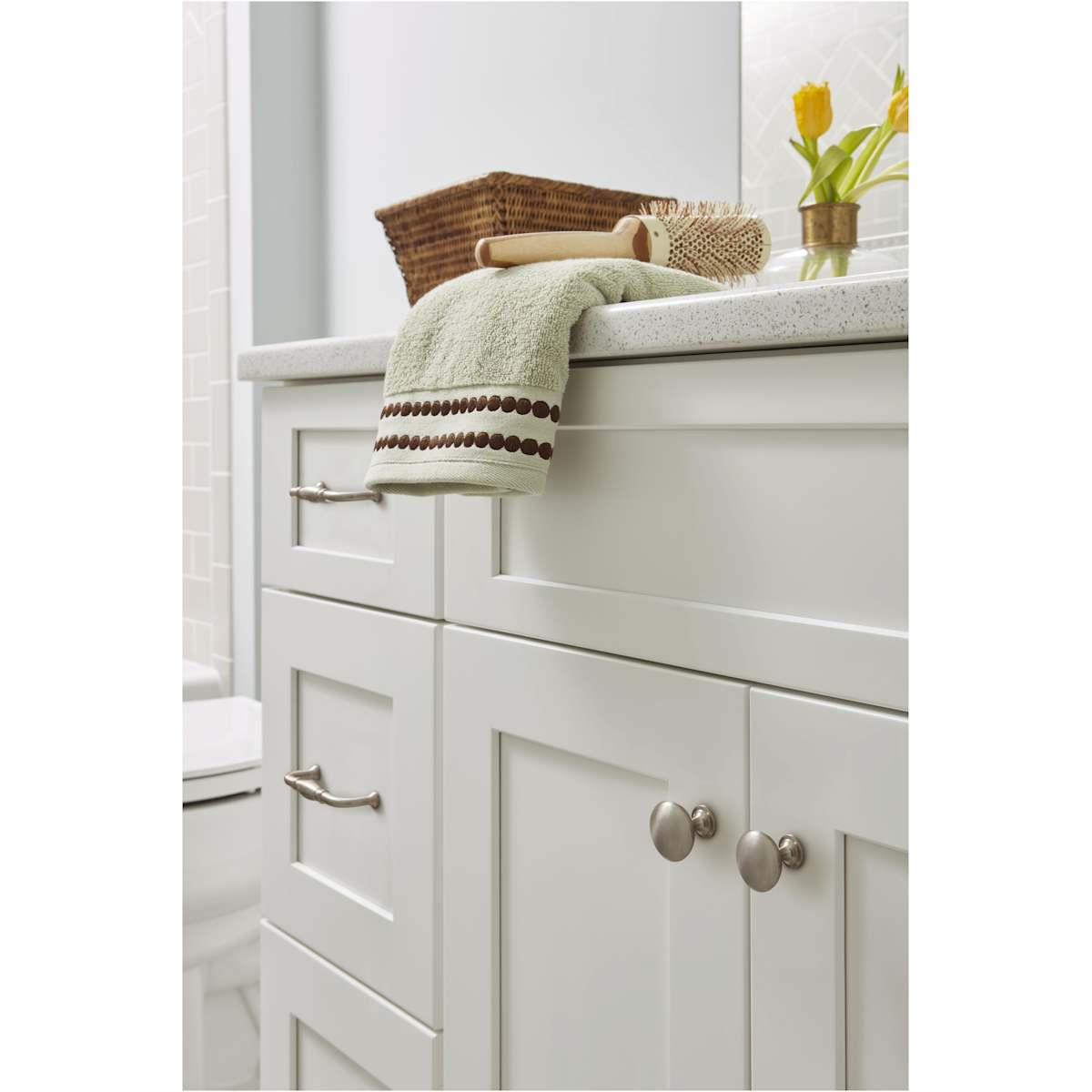 Amerock - Ravello-36-HW-BBZ - Edona (4) 1-1/4 Inch Mushroom Cabinet Knob - 4 Pack in Golden Champagne