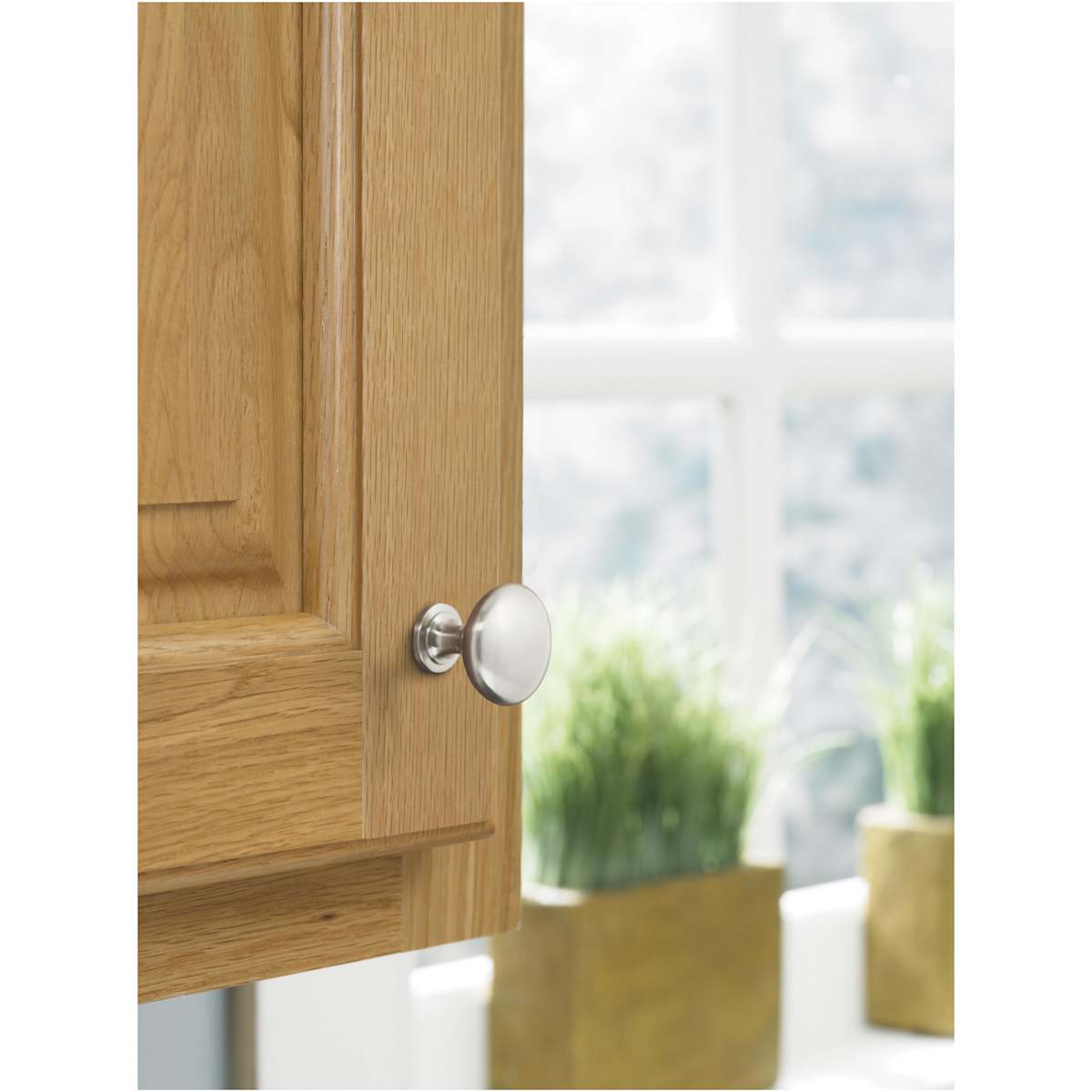 Amerock - Ravello-48-HW-AS - Edona 1-1/4 Inch Mushroom Cabinet Knob - 6 Pack in Antique Silver