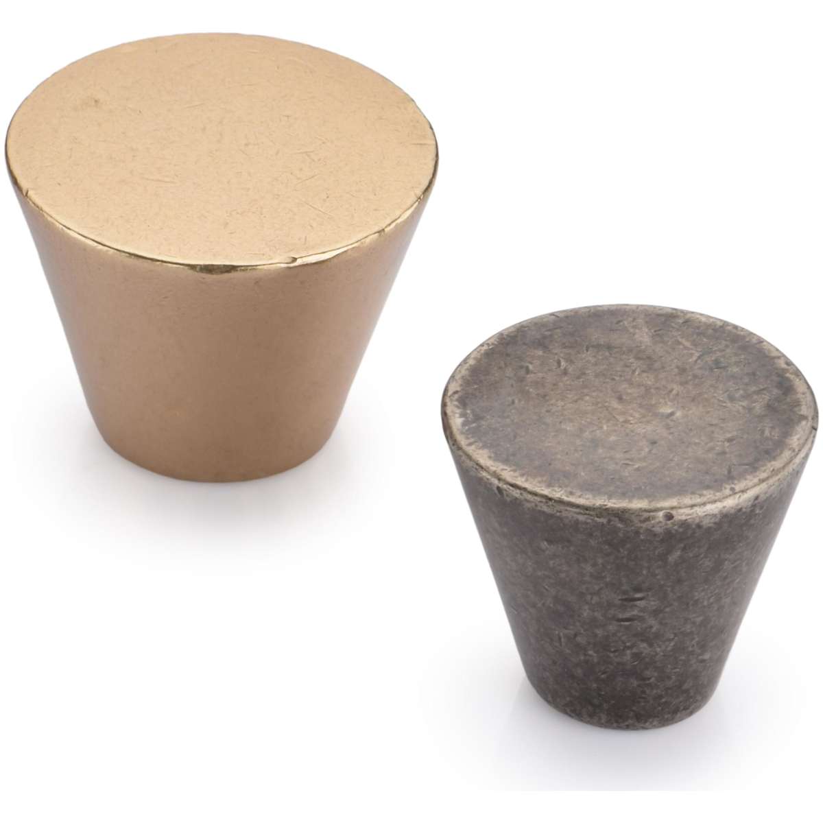 Ashley Norton - WL.3189 1 1/2 - Solid Bronze Round 1-1/2 Inch Conical Cabinet Knob in White Bronze