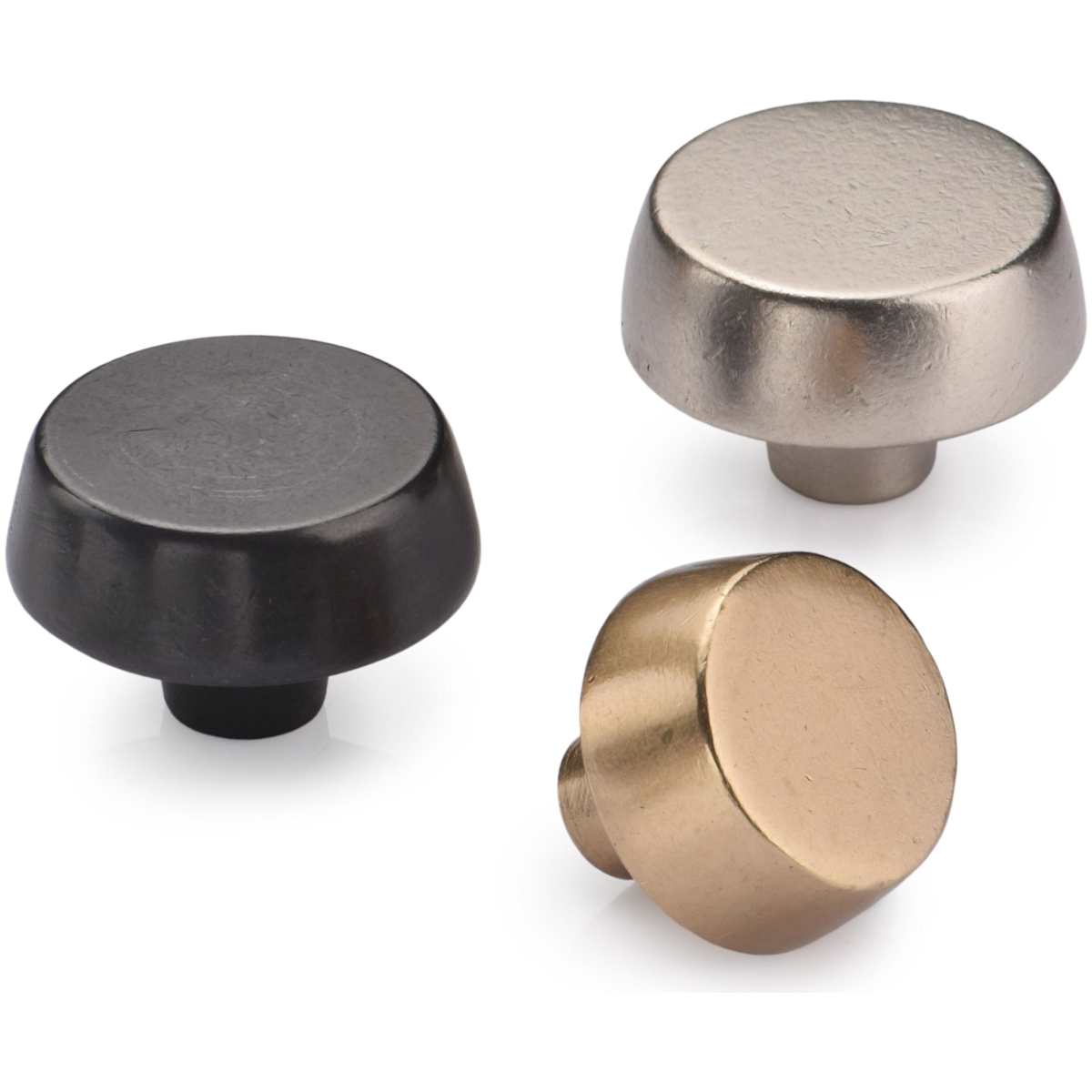 Ashley Norton - WL.378 11/4 - Solid Bronze 1-1/4 Inch Mushroom Cabinet Knob in White Bronze