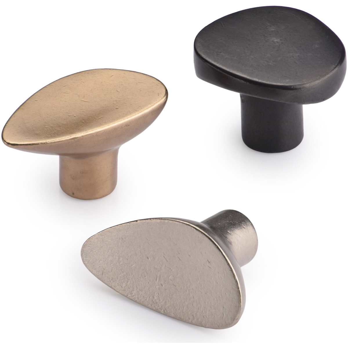 Ashley Norton - NB.3927 - Solid Bronze Organic 1-5/8 Inch Designer Cabinet Knob in Natural Bronze