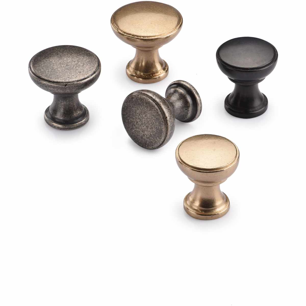 Ashley Norton - BZ.3981 11/2 - Solid Bronze Aiden 1-1/2 Inch Mushroom Cabinet Knob in Dark Bronze