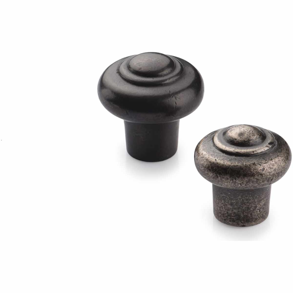 Ashley Norton - WM.3985 11/4 - Solid Bronze Beaded 1-1/4 Inch Mushroom Cabinet Knob in White Medium