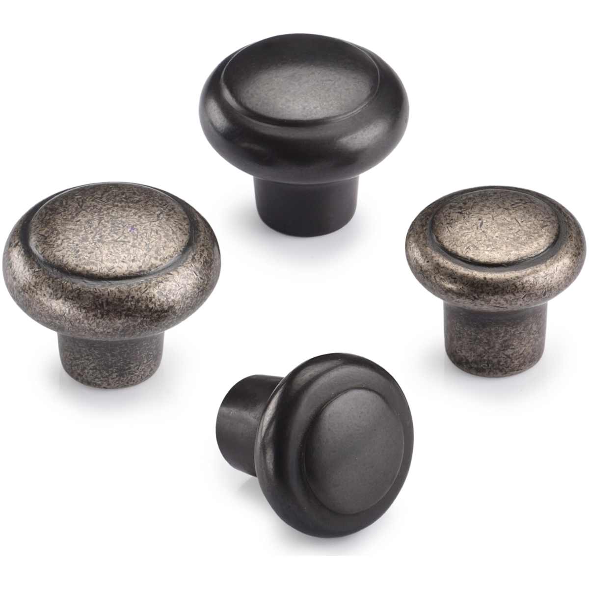 Ashley Norton - WM.3990 11/2 - Solid Bronze Newport 1-1/2 Inch Mushroom Cabinet Knob in White Medium
