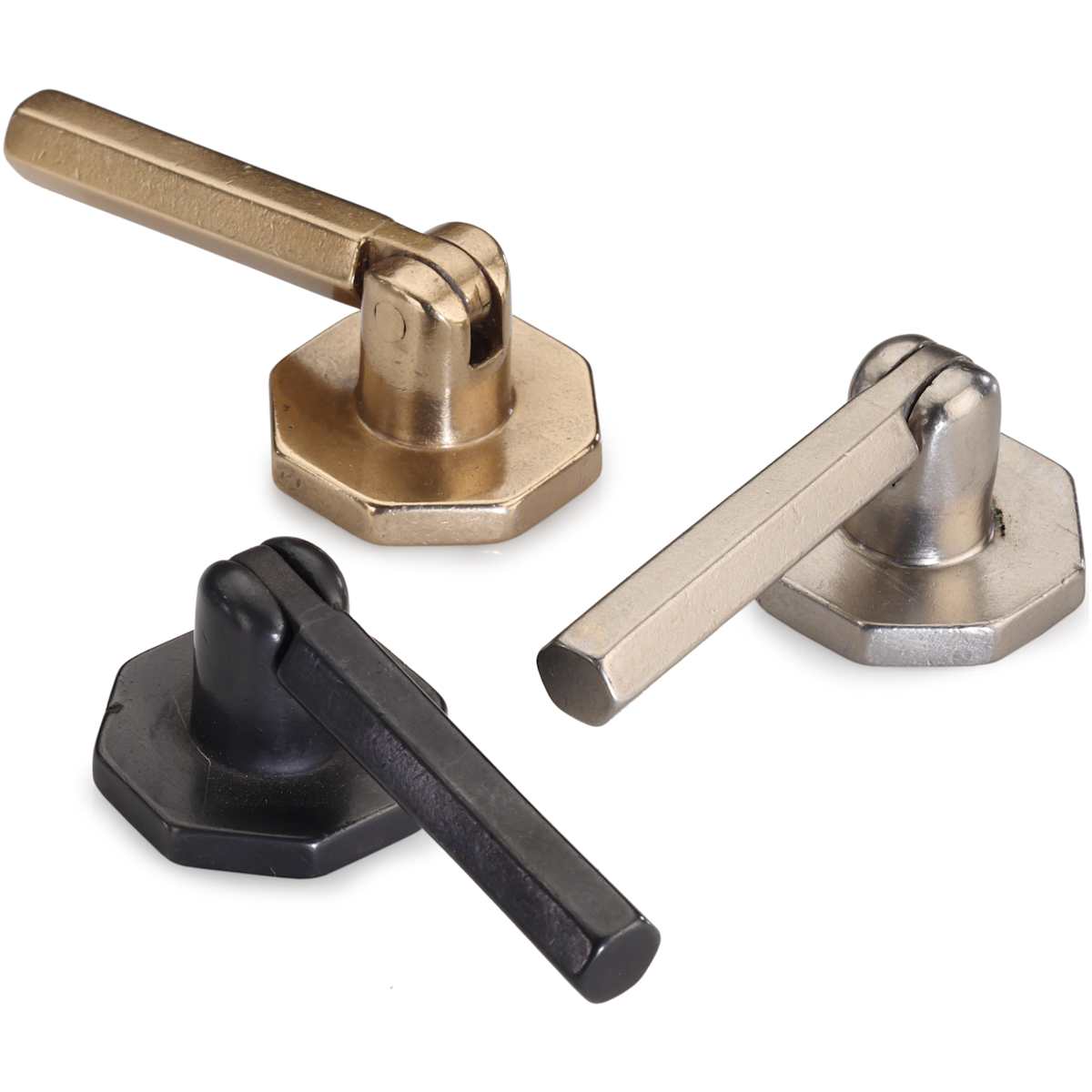 Ashley Norton - WM.6337 - Solid Bronze Hex 2-3/8 Inch Pendant Cabinet Knob in White Medium