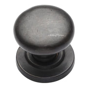Ashley Norton - BZ.113 11/2 - Solid Bronze Round 1-1/2 Inch Mushroom Cabinet Knob in Dark Bronze