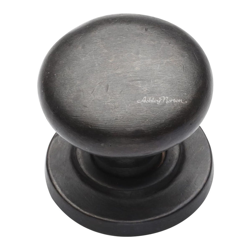 Ashley Norton - BZ.113 11/2 - Solid Bronze Round 1-1/2 Inch Mushroom Cabinet Knob in Dark Bronze