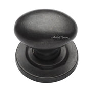 Ashley Norton - BZ.114 11/2 - Solid Bronze Oval 1-1/2 Inch Oval Cabinet Knob in Dark Bronze