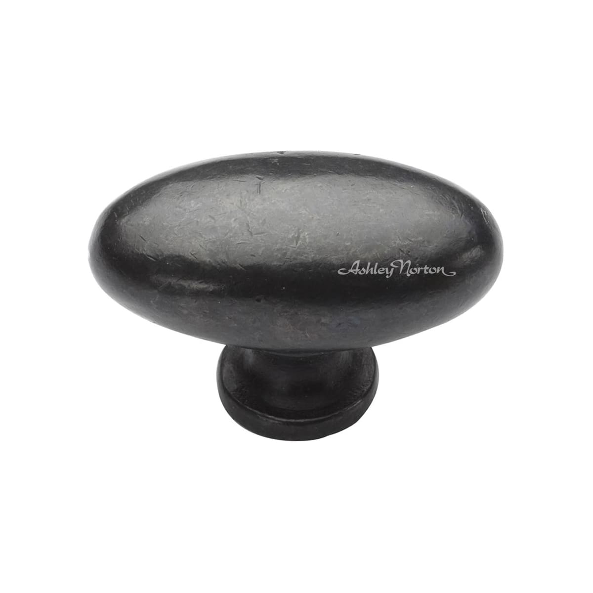 Ashley Norton - BZ.118 2 - Solid Bronze Oval 2 Inch Oval Cabinet Knob in Dark Bronze