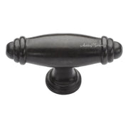 Solid Bronze Artisanal Large 3-1/8 Inch Bar Cabinet Knob