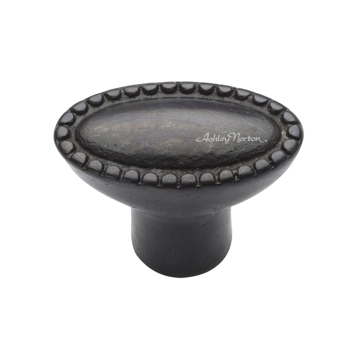 Solid Bronze Opal 1-1/2 Inch Oval Cabinet Knob