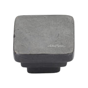 Ashley Norton - BZ.3672 11/4 - Solid Bronze Square Step 1-1/4 Inch Square Cabinet Knob in Dark Bronze
