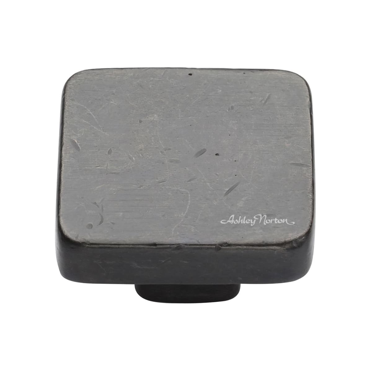 Solid Bronze Rustic 1-1/2 Inch Square Cabinet Knob