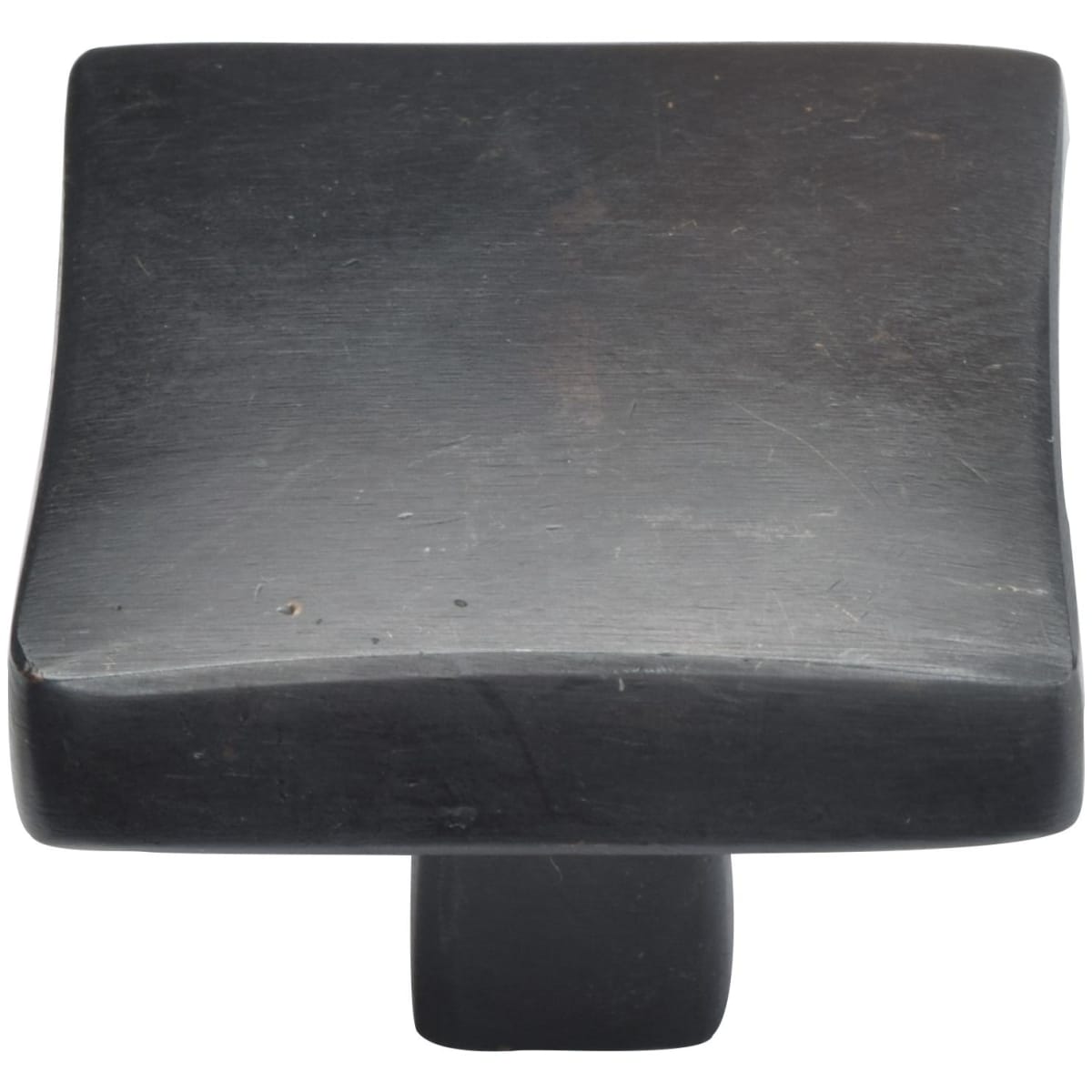 Solid Bronze Puffed 1-1/2 Inch Square Cabinet Knob