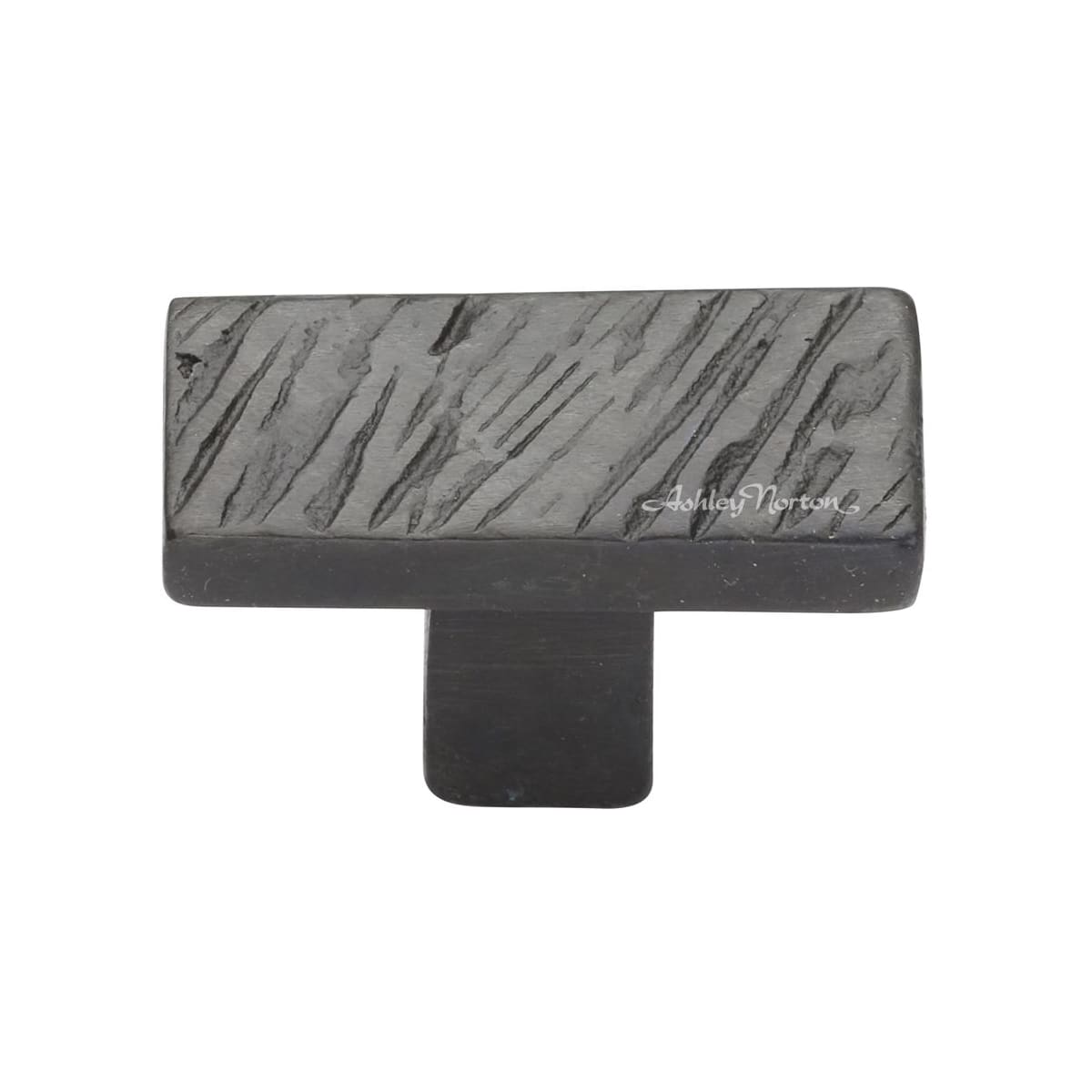 Solid Bronze Textured 3/4 Inch Rectangular Cabinet Knob