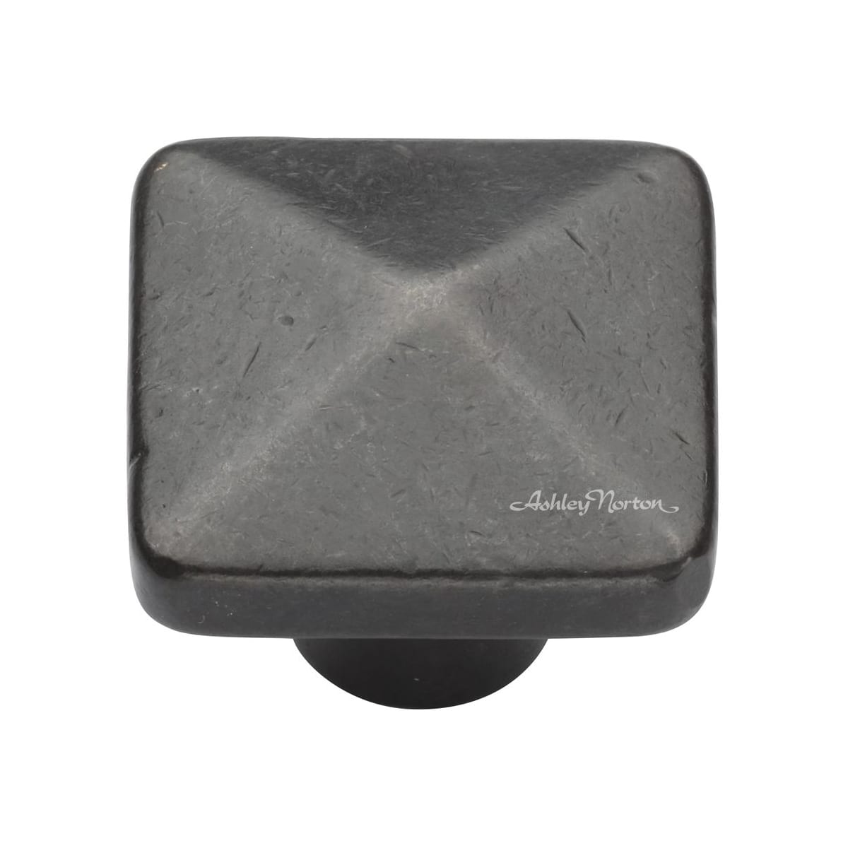 Ashley Norton - BZ.390 11/2 - Solid Bronze Pyramid 1-1/2 Inch Square Cabinet Knob in Dark Bronze