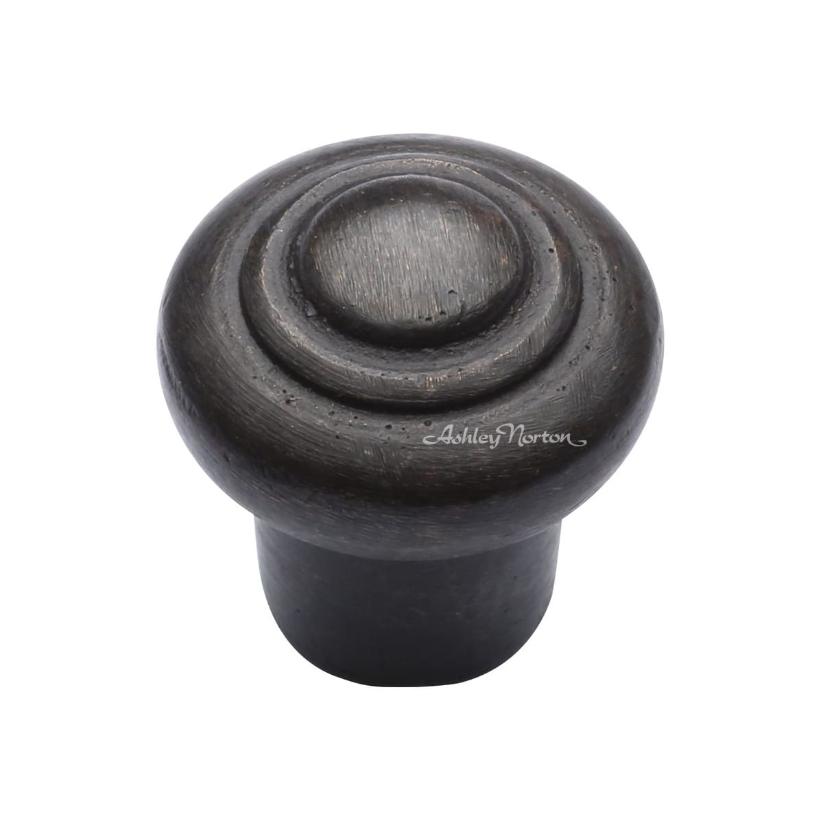 Solid Bronze Beaded 1-1/4 Inch Mushroom Cabinet Knob