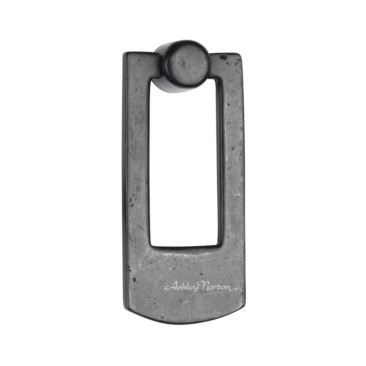 Ashley Norton - BZ.6265 - Solid Bronze 3.5" Long Rustic Farmhouse Rectangular Drop Ring Knob in Dark Bronze