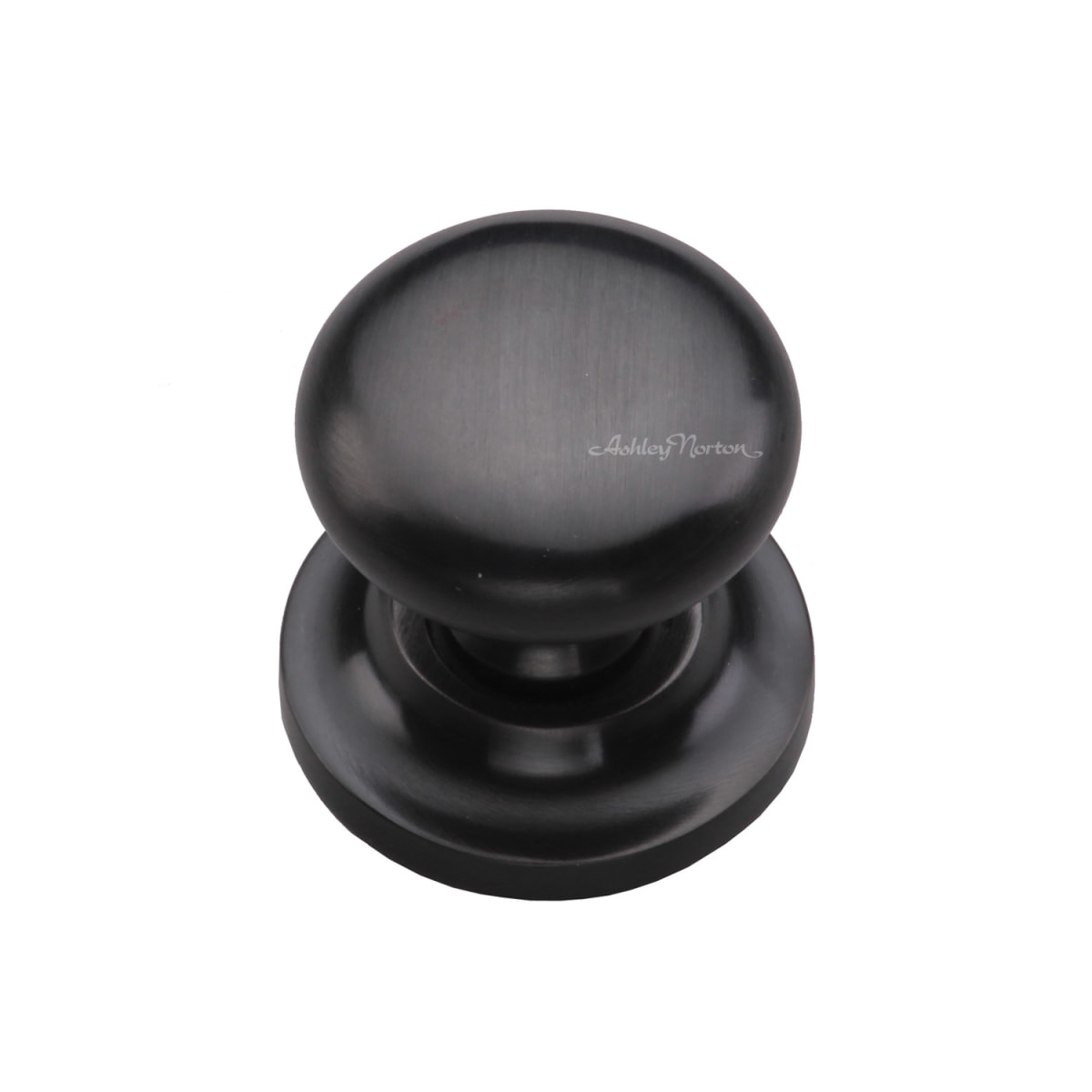 Solid Brass Round 1-1/2 Inch Mushroom Cabinet Knob with Backplate