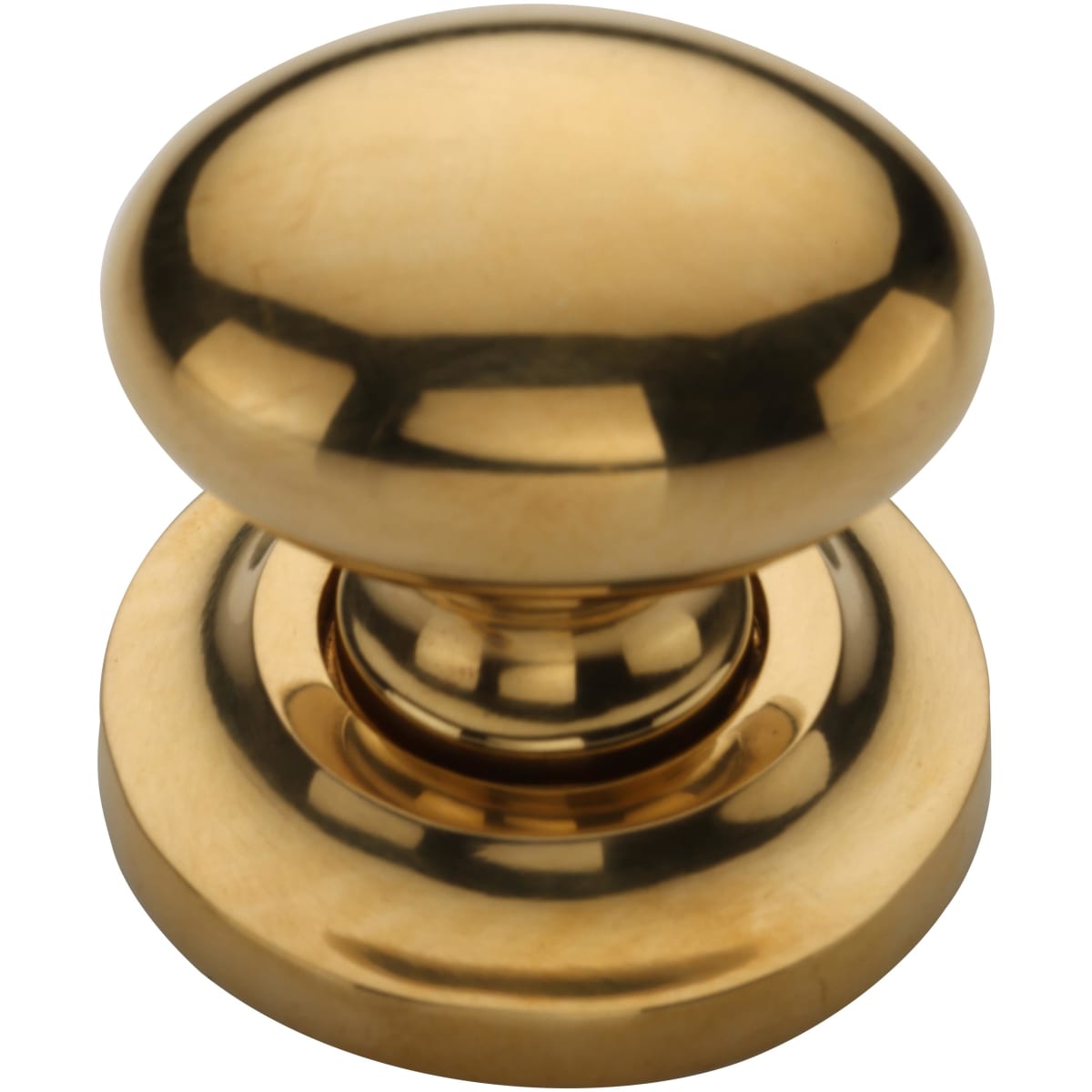 Ashley Norton - MT0114-032-ULB - Solid Brass Egg 1-1/4 Inch Oval Cabinet Knob with Backplate in Unlacquered Brass