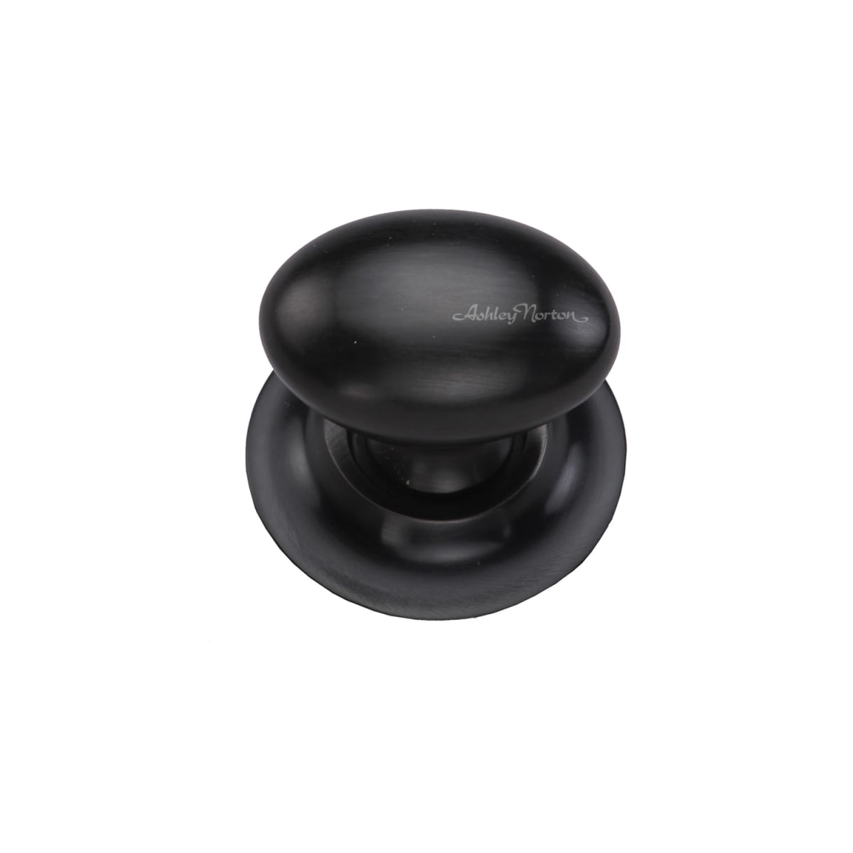 Solid Brass Egg 1-1/2 Inch Oval Cabinet Knob with Backplate