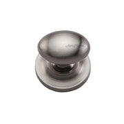 Ashley Norton - MT0114-038-GSN - Solid Brass Egg 1-1/2 Inch Oval Cabinet Knob with Backplate in Satin Nickel