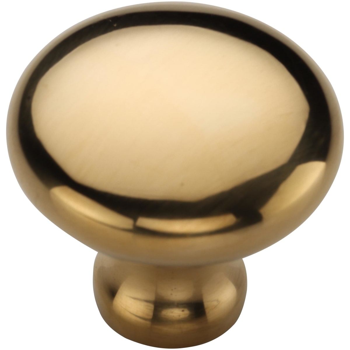 Solid Brass Round 1-1/4 Inch Mushroom Cabinet Knob
