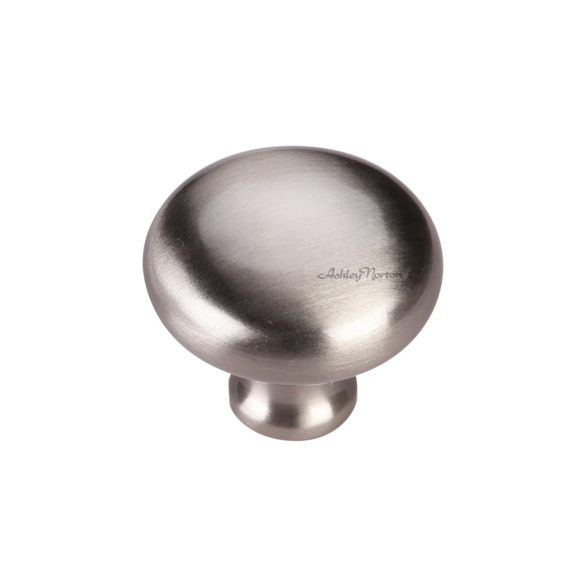 Ashley Norton - MT0117-038-GSN - Solid Brass Round 1-1/2 Inch Mushroom Cabinet Knob in Satin Nickel