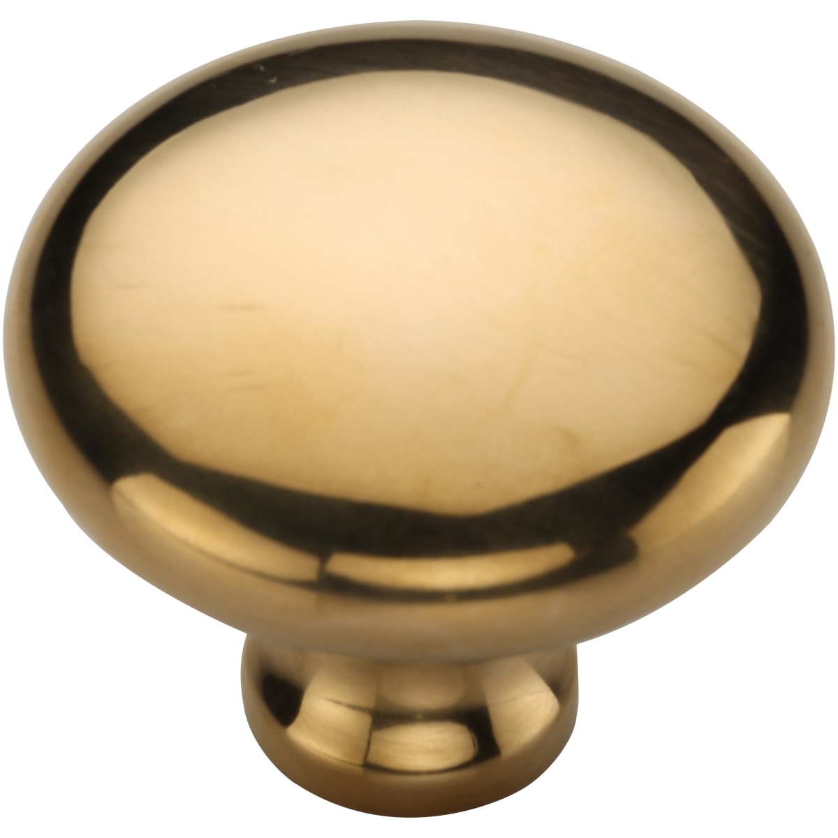 Solid Brass Round 1-1/2 Inch Mushroom Cabinet Knob
