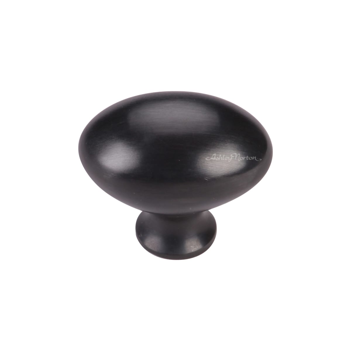 Solid Brass Egg 1-1/2 Inch Oval Cabinet Knob