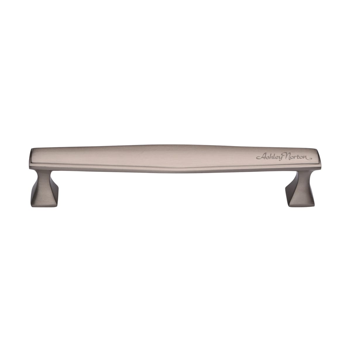 Ashley Norton - MT0334-096-GSN - Solid Brass Deco 3-3/4 Inch Center to Center Handle Cabinet Pull in Satin Nickel