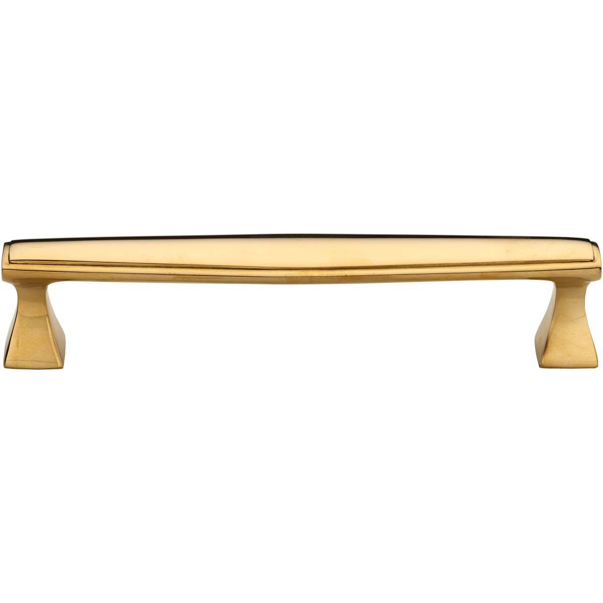 Solid Brass Deco 6 Inch Center to Center Handle Cabinet Pull