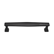 Ashley Norton - MT0334-203-BLK - Solid Brass Deco 8 Inch Center to Center Handle Cabinet Pull in Flat Black