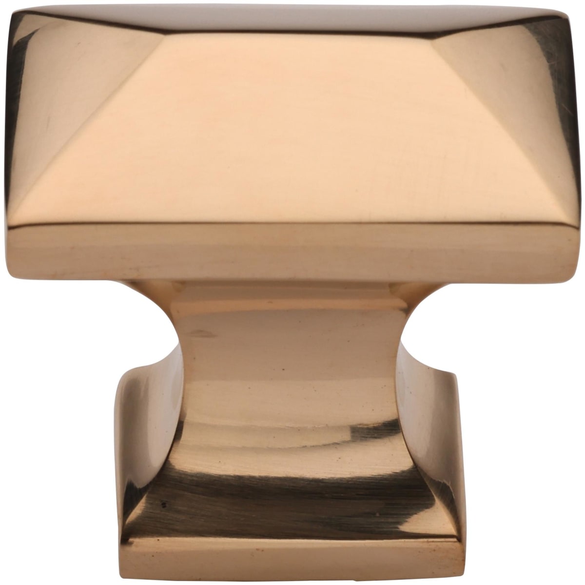 Solid Brass Anvil 1-3/8 Inch Rectangular Cabinet Knob